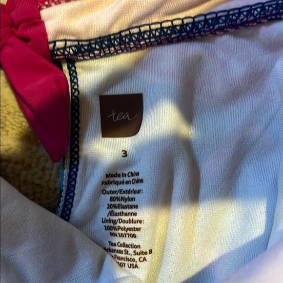 Tea Collection Red and Blue One Piece Swim - Picture 2 of 7